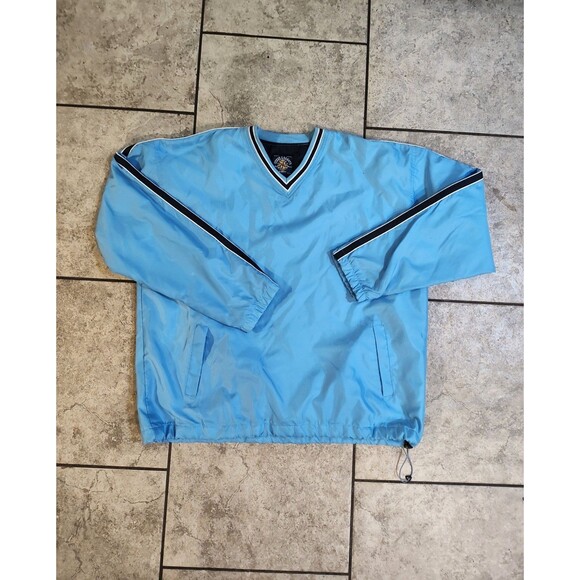 Vintage Steve & Barrys Mens Light Blue Jacket Size XL 100% Nylon Shell Y2K - Picture 11 of 14